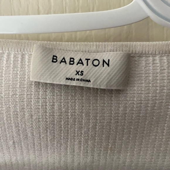 ARITZIA BABATON SCUPLT KNIT SAUARE NECK TOP - Picture 3 of 8
